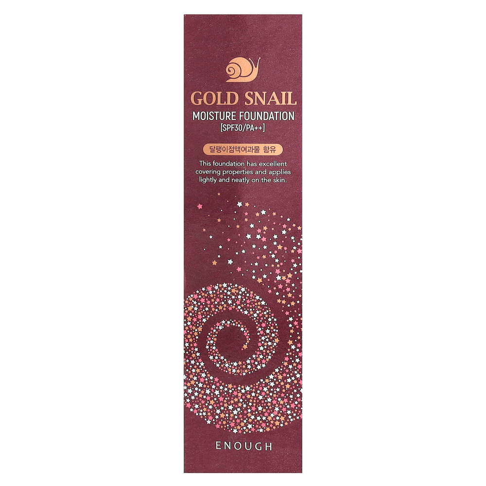 Enough, Gold Snail, увлажняющая основа, SPF 30 PA ++, № 13, 100 мл (3,38 жидк. унц.)
