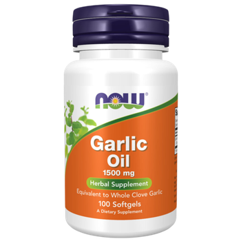 Now Foods Garlic Oil 1500 mg 100 softgels , Чеснок