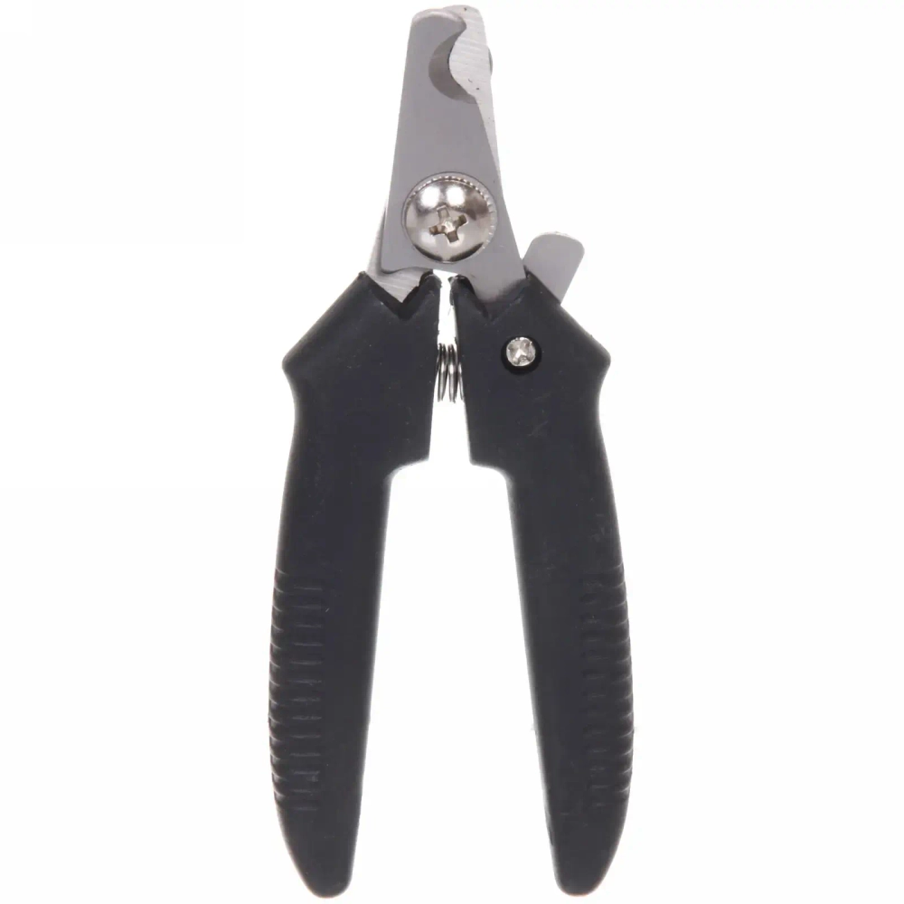 Когтерез для животных «ЗООУЛЬТРА», пружинный механизм, цвет черный, 12см