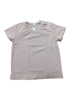 Футболка на девочку из кулирки (100% хлопок) на кнопках на плече на рост 80 см