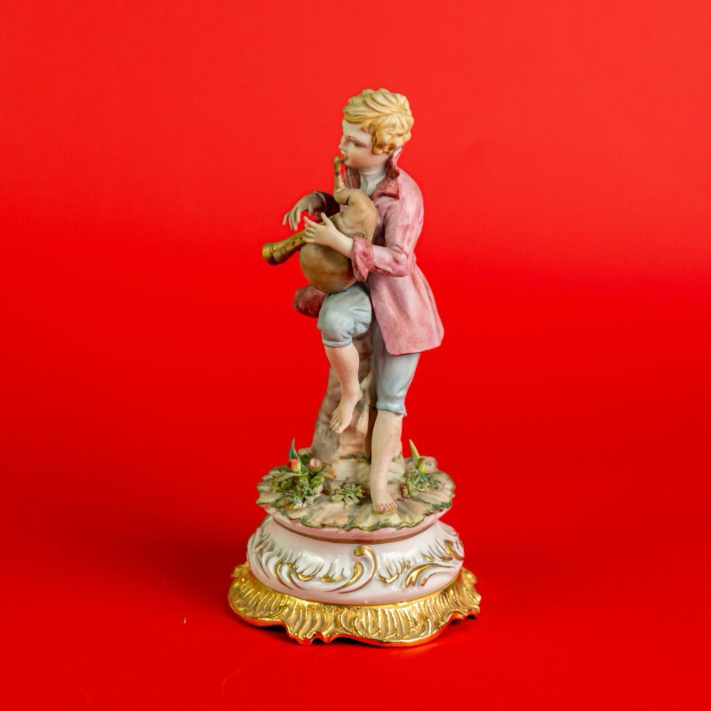 Винтаж: Фарфоровая мануфактура Capodimonte. «Пастух и цветочница»
