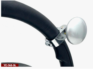 Ручка (лентяйка) на руль черная "YC-145-SL Silver