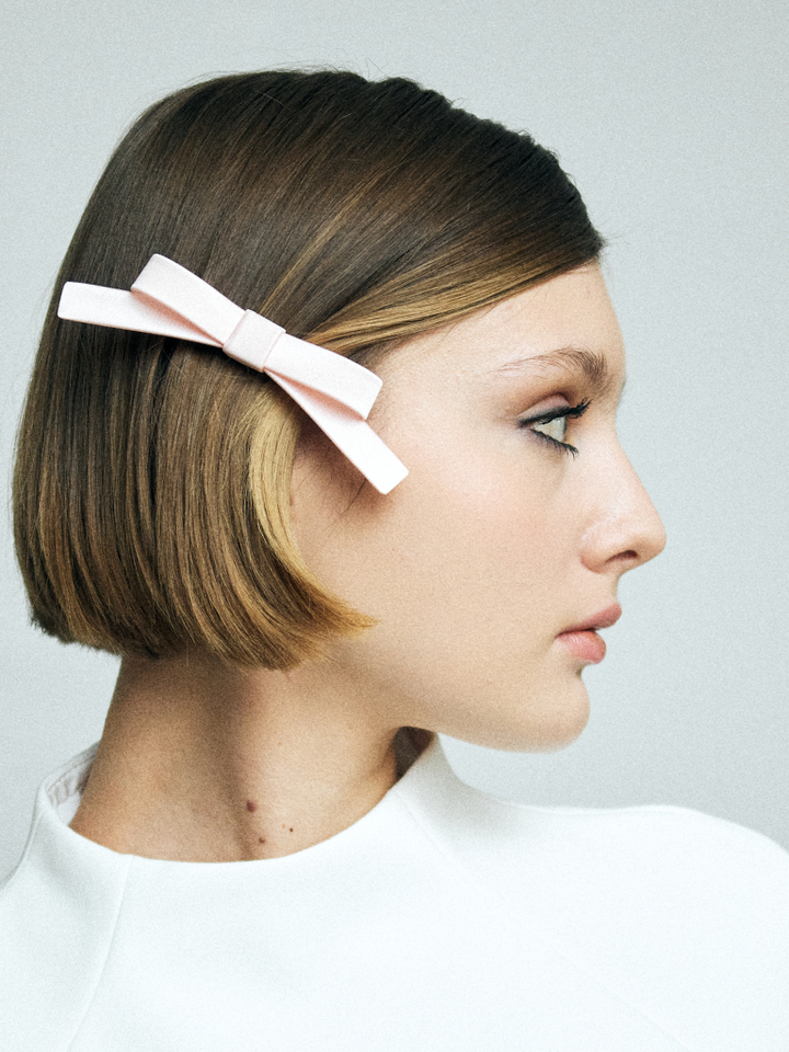 Бант "Стрекоза" XS розовая