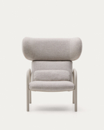 Кресло Inari бежевого цвета и стали с бежевой отделкой