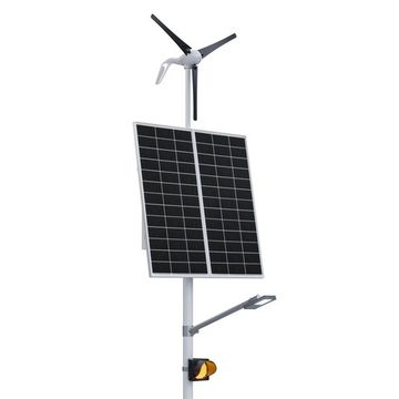 Автономная светофорная сигнализация с освещением на опоре (2 солнечные панели 200 Вт + ветрогенератор 400 Вт), фото №975736076