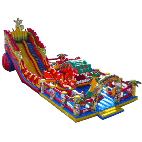 Профессиональный надувной батут "Гранд-саванна" 17*10*9 м