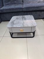 Стол журнальный квадрат малый с тумбой