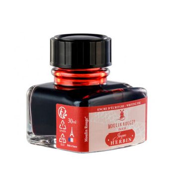 Чернила во флаконе Herbin 30 мл Moulin Rouge красные (13827T)