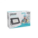 Прожектор Gauss LED Elementary 30W 2695 lm IP65 4000K черный  613100230