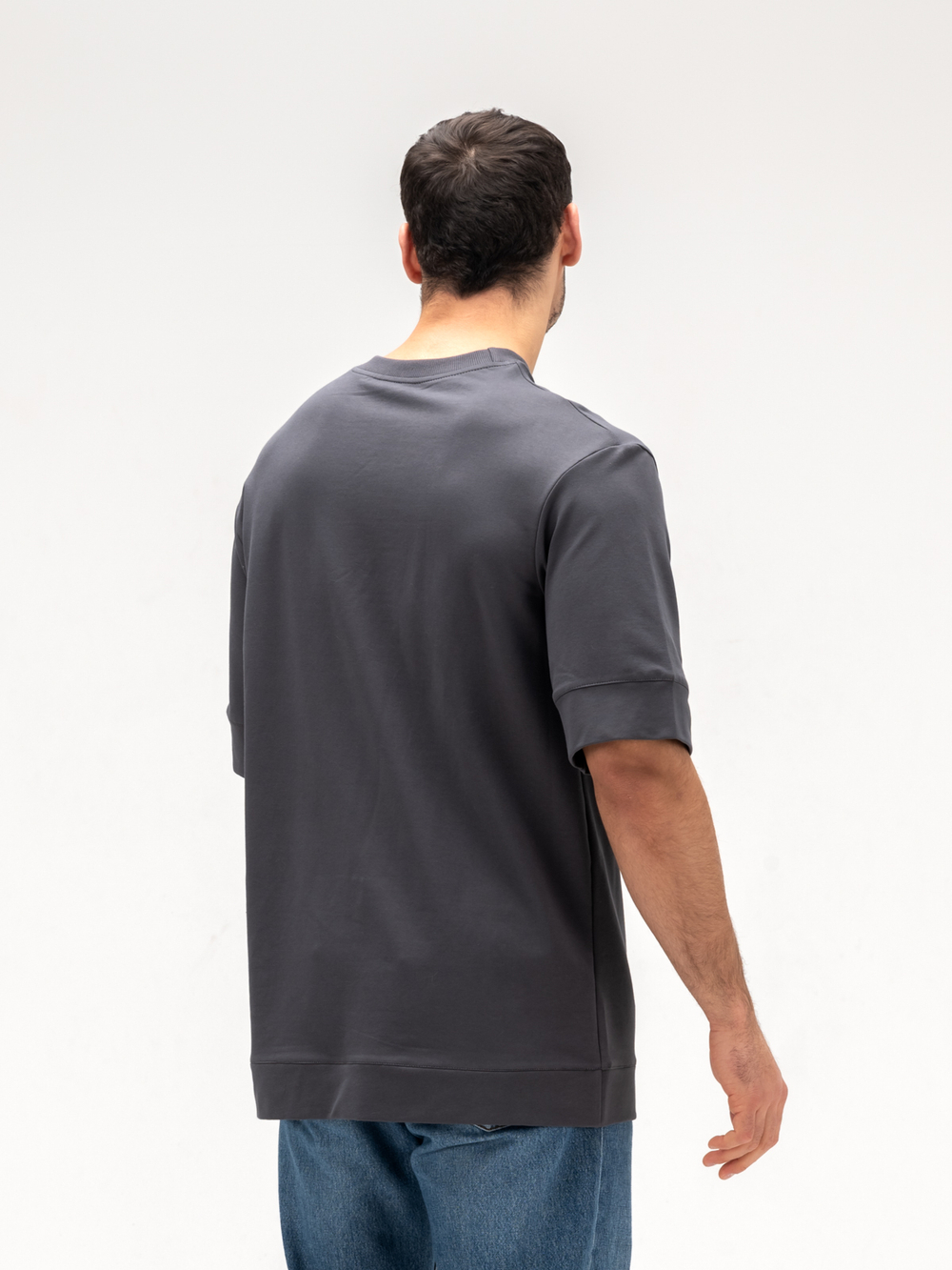 Футболка мужская плотная. Графит