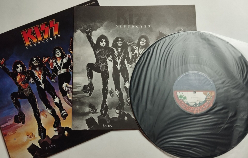 Винтажная виниловая пластинка LP Kiss Destroyer (Japan 1976) (No Obi) (Blue Bogart Label)