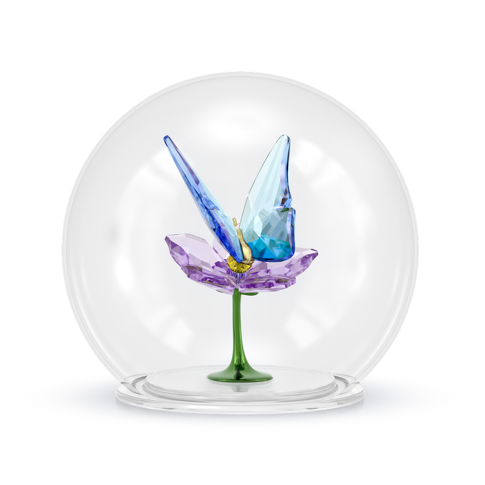 IDYLLIA:GLASS BALL BUTTERFLY AND FLOWER