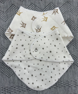 Слюнявчики для малышей 2 шт бежевый