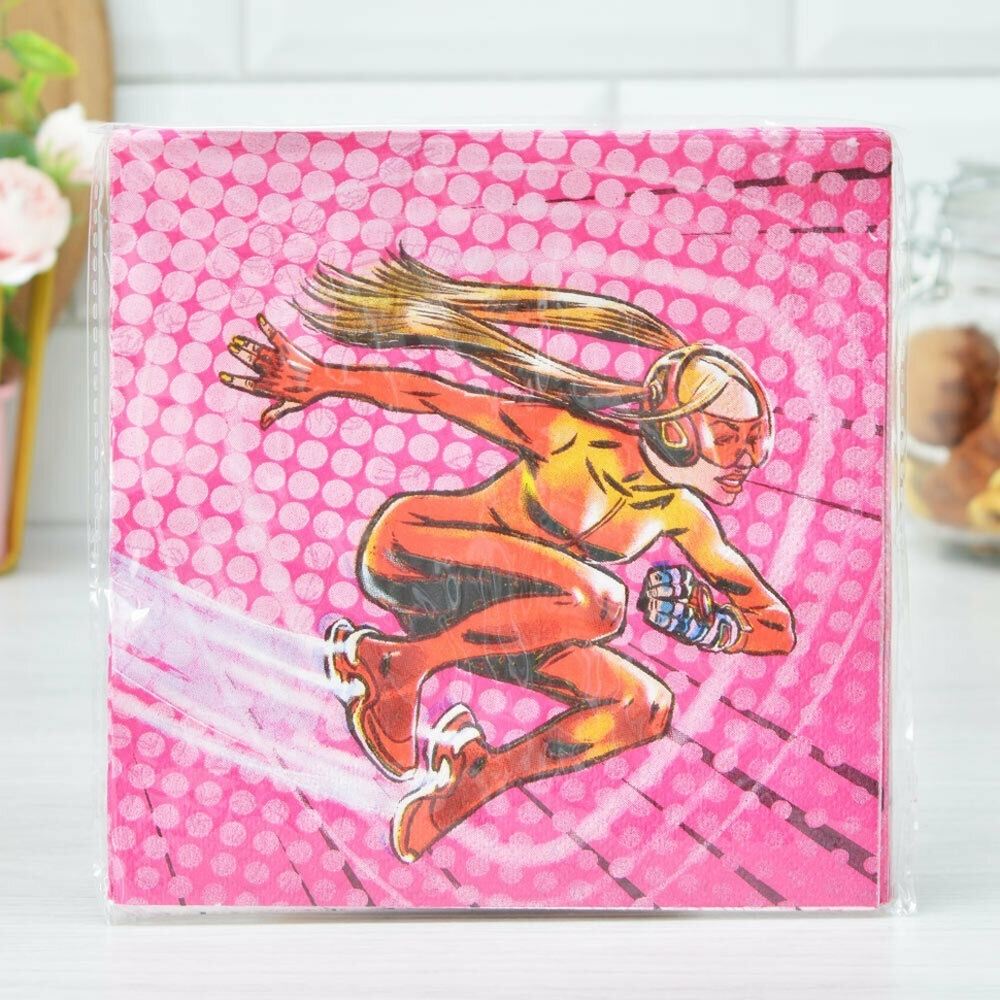 Салфетки 33*33см 12 листов "Супергерои вселенной"