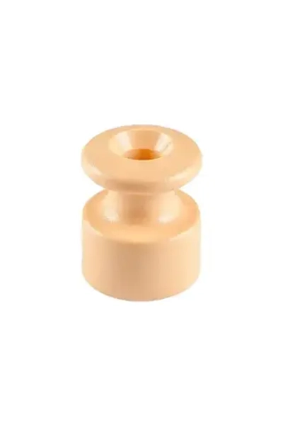 Изолятор T-RETRO для монтажа витого провода, цвет песочное золото (классическая серия), 25 штук