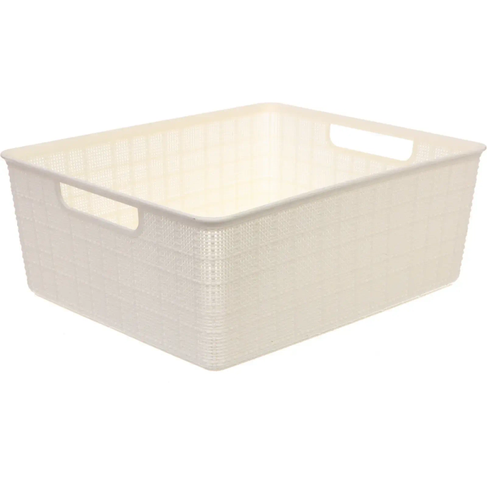 Корзина - органайзер для хранения «СТЭНТ», цвет белый, 35*29.2*13.2см