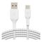 Кабель Belkin BoostCharge Braided USB-A - USB Type-C 2м (CAB002bt2MWH) White