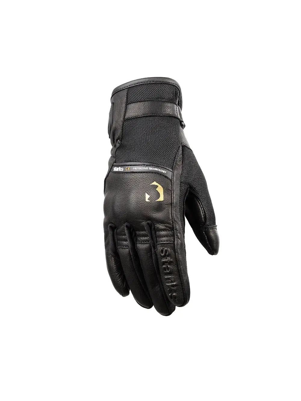 Мотоперчатки женские ALHENA (кожа), XS черный STARKS