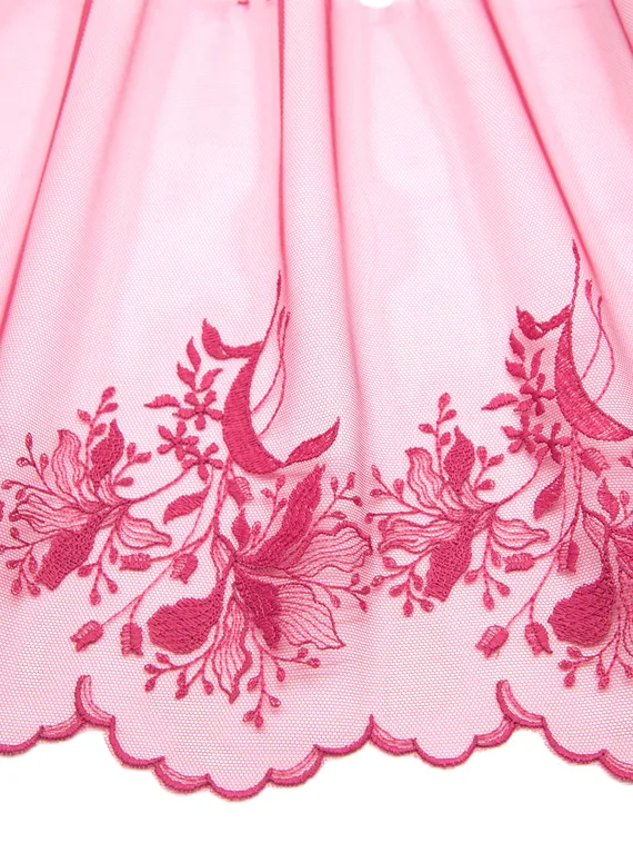 05-100 Вышивка на неэл. сетке 25 см, бордо