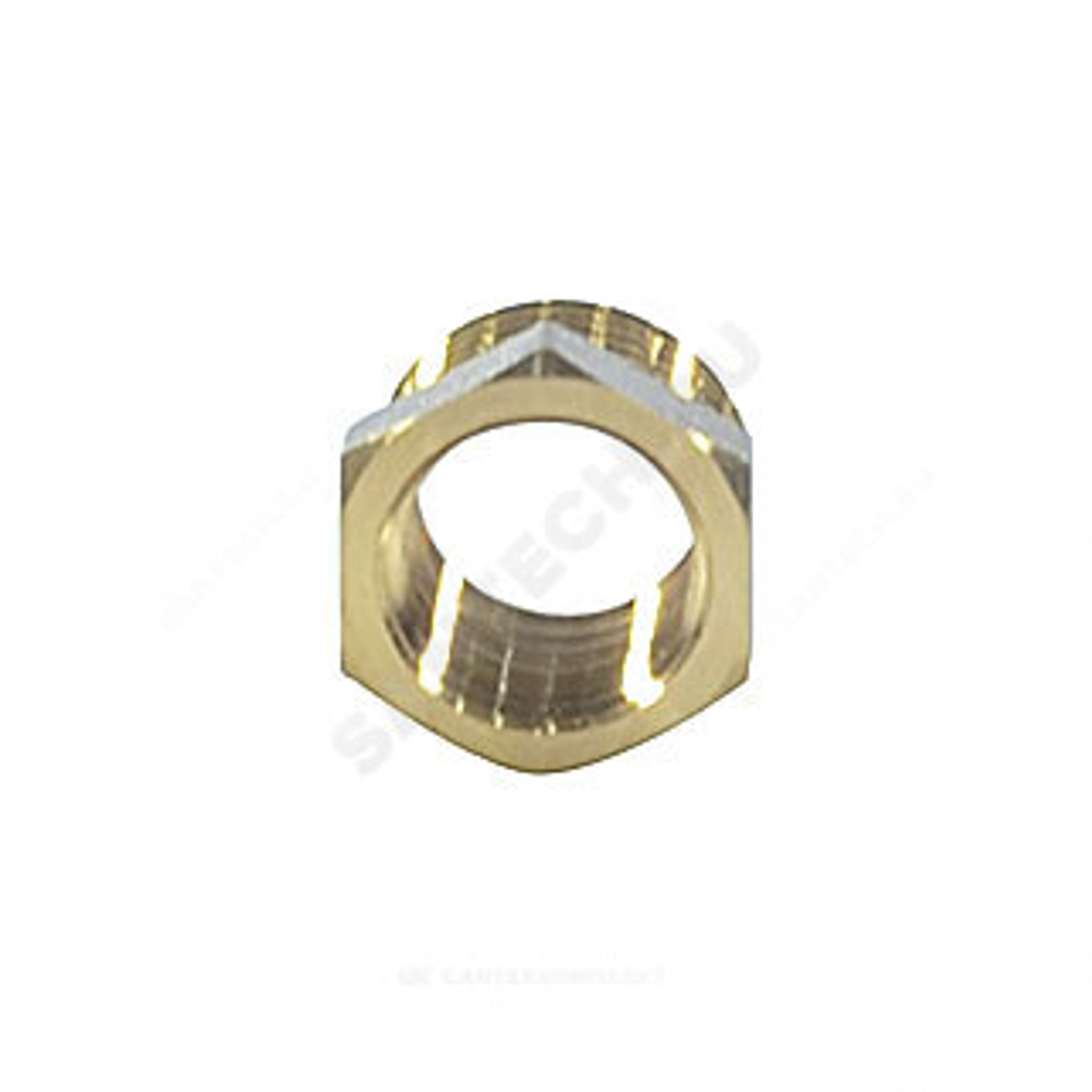 Футорка латунь никель Ду 15х10 (1/2"х3/8") НР/ВР 9024 ГОСТ 32585-2013 Aquasfera 9024-01