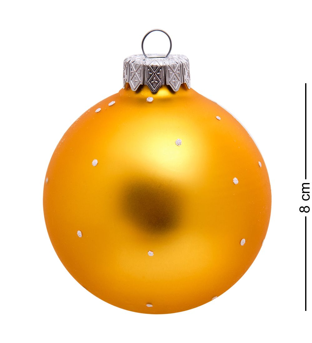 Элита НФШ-1308 Ел. украшение Шар «Дед Мороз» 80 мм