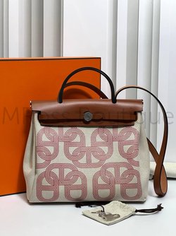 Коричневая сумка Hermes Herbag на плечо