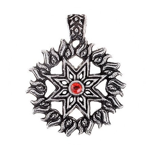 Амулет Берегиня №01 Алатырь-Звезда олово