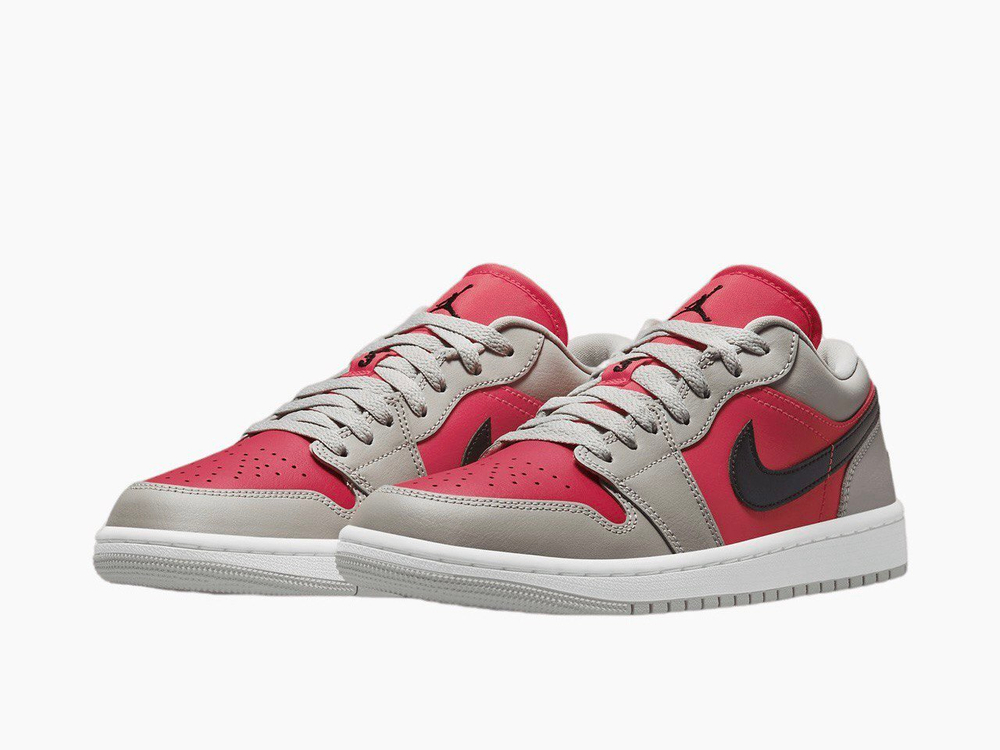 Air Jordan 1 Retro Low WMNS “Light Iron Ore Siren Red”