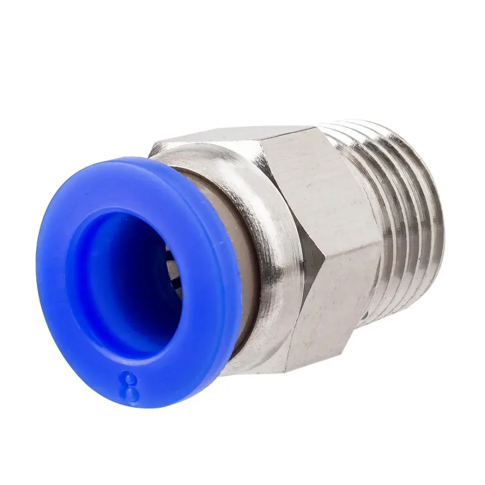 Фитинг для пластиковых трубок 8мм с наружной резьбой 1/4'' RockForce##Rock FORCE RF-SPC08-02