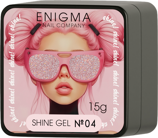 Гель для наращивания ENIGMA Shine gel 04 15g.