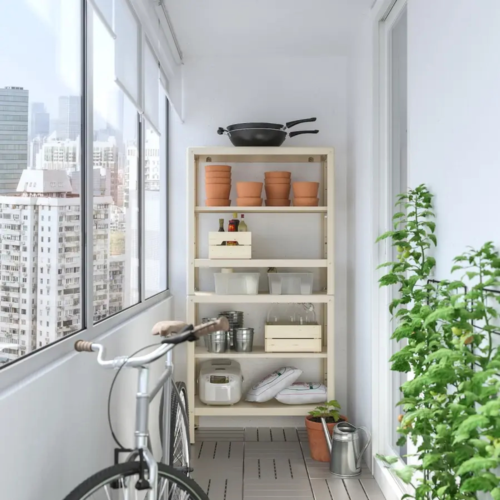 Стеллаж - IKEA KOLBJÖRN/KOLBJORN, 80х35х162 см, оцинкованная сталь, КОЛБЬЕРН ИКЕА