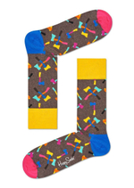 Носки унисекс Axe Sock с принтом в виде топориков (Размер: 25) (Цвет: коричневый)