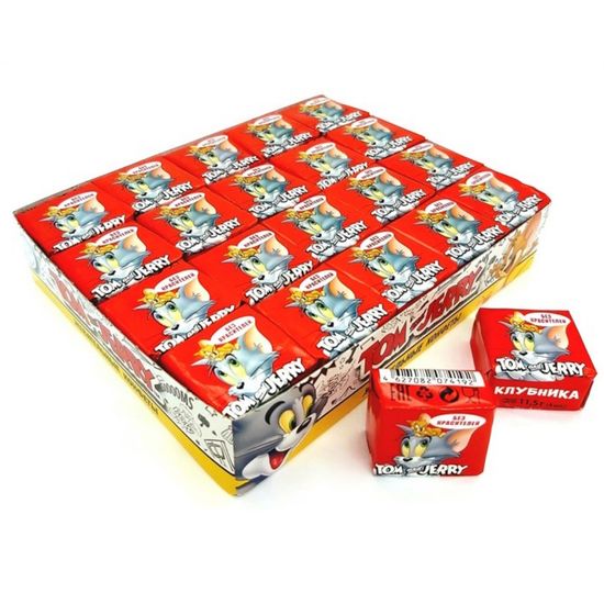 Жевательные конфеты Том и Джерри со вкусом Клубники 11.5 гр