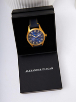 Часы кварцевые Solar System, темно-синие