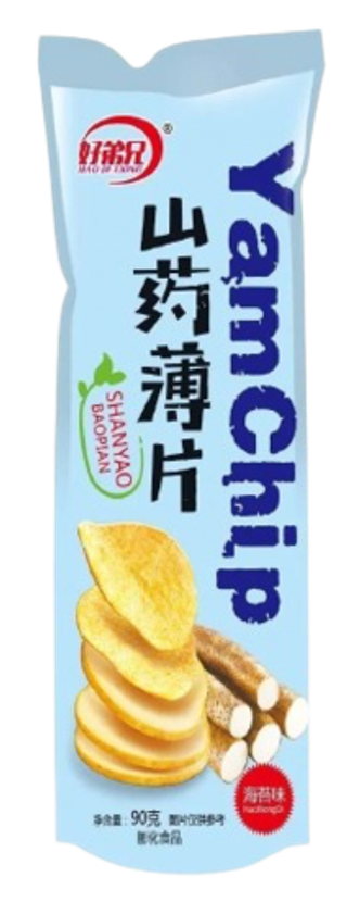 Чипсы Hao Di Xiong из ямса со вкусом морской капусты