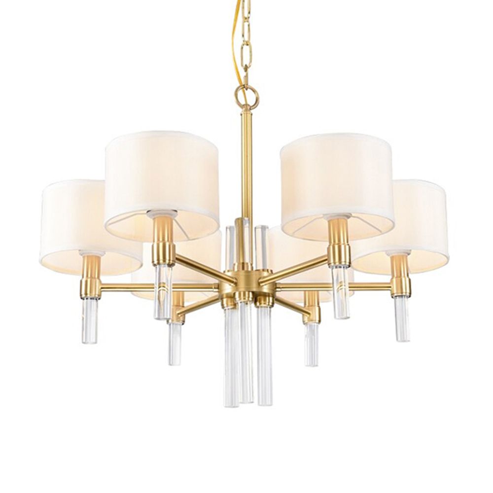 Люстра 8009P-6 gold