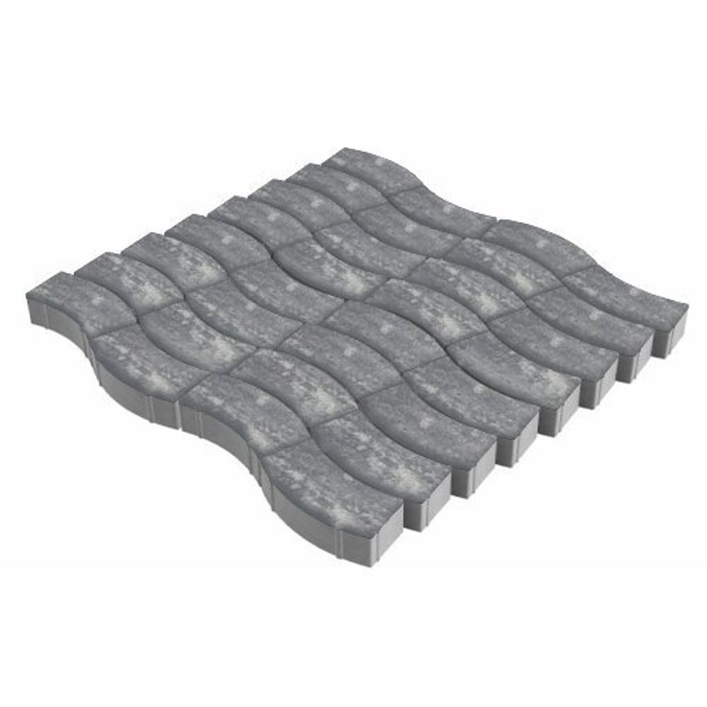 Тротуарная плитка Аксио, 80 мм, ColorMix Актау, гладкая