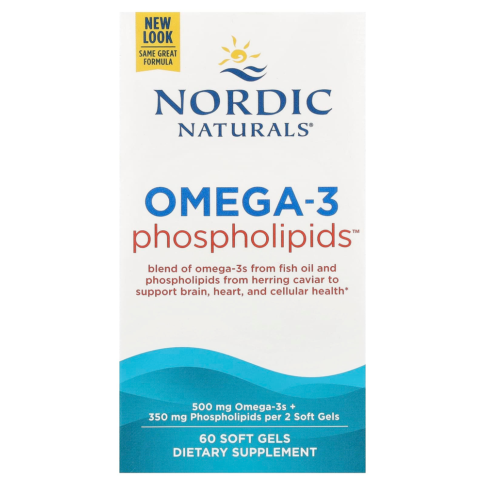 Nordic Naturals, Omega-3 ™ Phospholipids, 60 мягких таблеток
