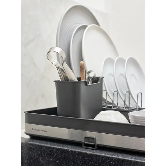 Сушилка для посуды atle раздвижная большая, черная