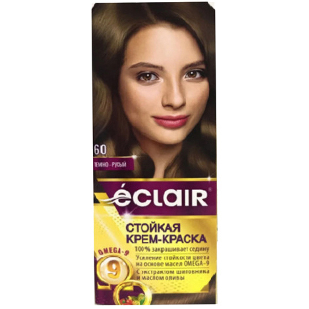 Крем-краска для волос ECLAIR 3D № 6.0 Темно-русый