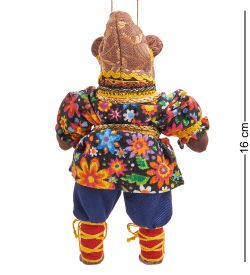 RK-875/1 Кукла подвесная «Медведь в колпаке с гармошкой»