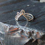 Кольцо КОРОНА-5, серебро