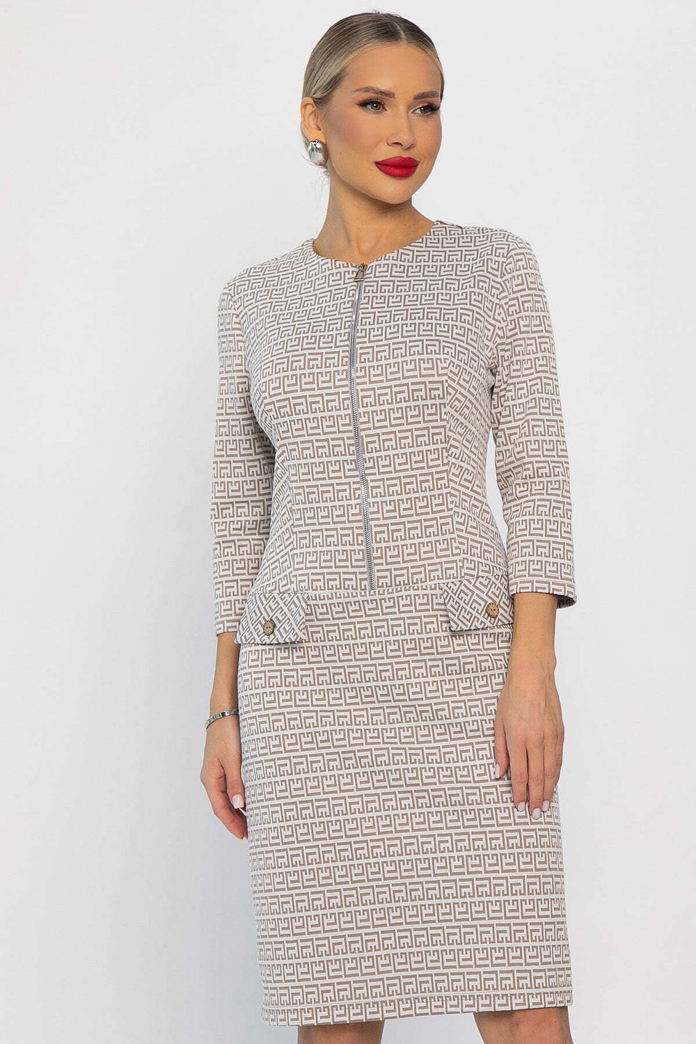 Платье Леди Мери НЬЮ (бежевое) П13668-19М LT Collection