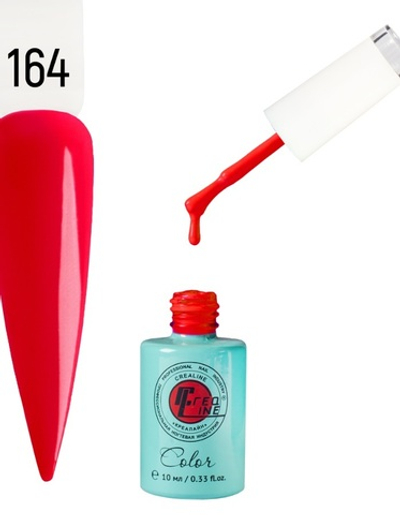 Гель-лак UV тон 164 Яркий алый 10 мл