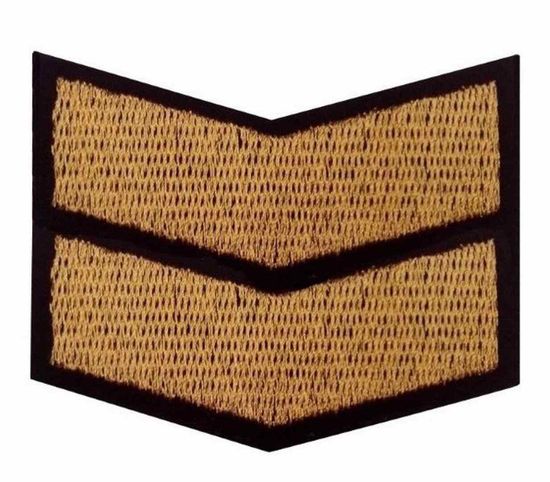 Нашивка по году службы 10 лет, на липучке (желтый)