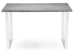 Стол Лота Лофт 120х74х75 25 мм белый матовый / бетон
