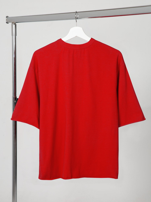 Футболка оверсайз унисекс 160гр/м2 красная