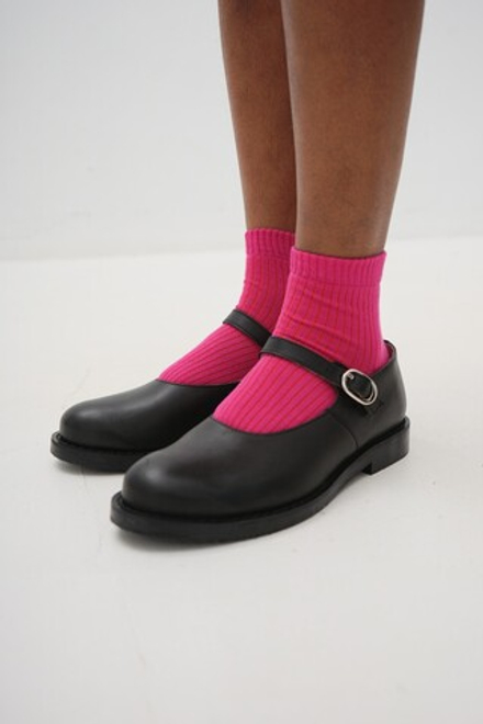 Носки из хлопка короткие цвета фуксия