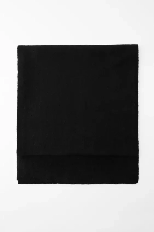 ZARA ШАРФ ИЗ ТОНКОГО ТРИКОТАЖА, ЧЕРНЫЙ