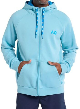 Мужская теннисная кофта Australian Open Zip Through Sport - небесный